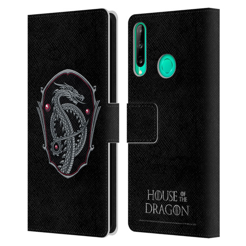 House Of The Dragon: Television Series Graphics Dragon Badge Leather Book Wallet Case Cover For Huawei P40 lite E