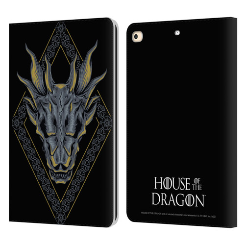 House Of The Dragon: Television Series Graphics Dragon Head Leather Book Wallet Case Cover For Apple iPad 9.7 2017 / iPad 9.7 2018