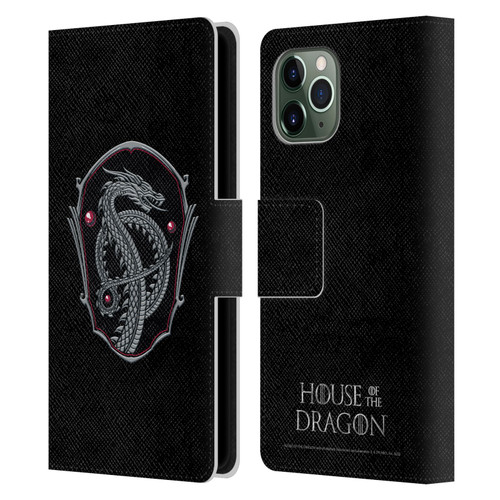 House Of The Dragon: Television Series Graphics Dragon Badge Leather Book Wallet Case Cover For Apple iPhone 11 Pro