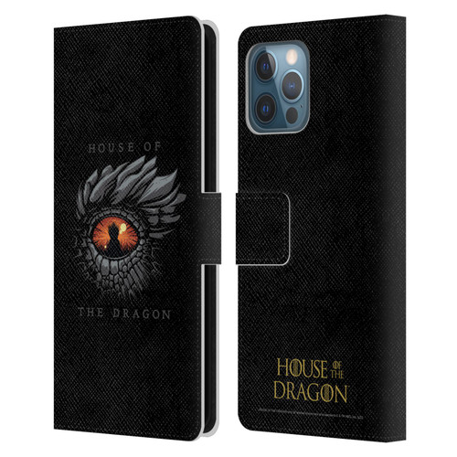 House Of The Dragon: Television Series Graphics Dragon Eye Leather Book Wallet Case Cover For Apple iPhone 12 Pro Max