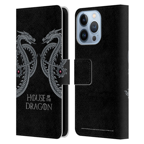 House Of The Dragon: Television Series Graphics Dragon Leather Book Wallet Case Cover For Apple iPhone 13 Pro