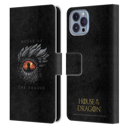 House Of The Dragon: Television Series Graphics Dragon Eye Leather Book Wallet Case Cover For Apple iPhone 14
