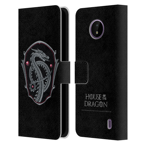 House Of The Dragon: Television Series Graphics Dragon Badge Leather Book Wallet Case Cover For Nokia C10 / C20