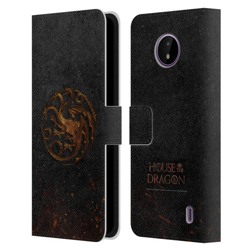House Of The Dragon: Television Series Graphics Targaryen Emblem Leather Book Wallet Case Cover For Nokia C10 / C20