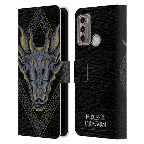 House Of The Dragon: Television Series Graphics Dragon Head Leather Book Wallet Case Cover For Motorola Moto G60 / Moto G40 Fusion