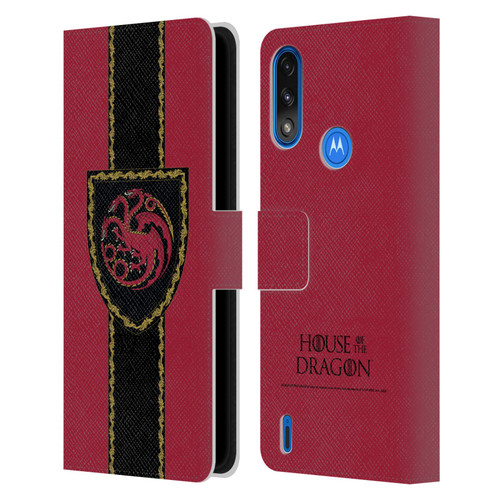 House Of The Dragon: Television Series Graphics Shield Leather Book Wallet Case Cover For Motorola Moto E7 Power / Moto E7i Power