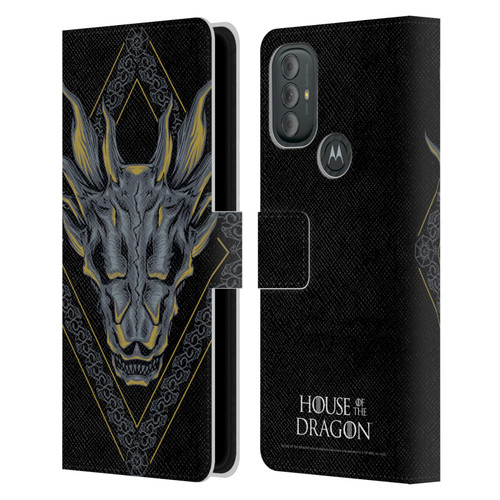 House Of The Dragon: Television Series Graphics Dragon Head Leather Book Wallet Case Cover For Motorola Moto G10 / Moto G20 / Moto G30