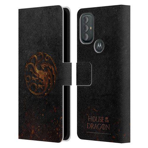 House Of The Dragon: Television Series Graphics Targaryen Emblem Leather Book Wallet Case Cover For Motorola Moto G10 / Moto G20 / Moto G30