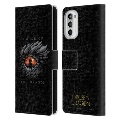House Of The Dragon: Television Series Graphics Dragon Eye Leather Book Wallet Case Cover For Motorola Moto G52