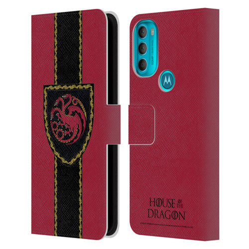 House Of The Dragon: Television Series Graphics Shield Leather Book Wallet Case Cover For Motorola Moto G71 5G