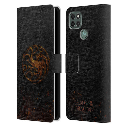 House Of The Dragon: Television Series Graphics Targaryen Emblem Leather Book Wallet Case Cover For Motorola Moto G9 Power