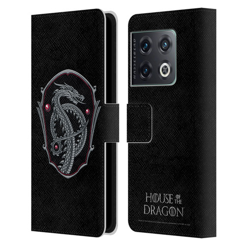 House Of The Dragon: Television Series Graphics Dragon Badge Leather Book Wallet Case Cover For OnePlus 10 Pro