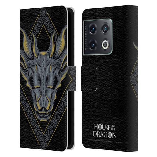 House Of The Dragon: Television Series Graphics Dragon Head Leather Book Wallet Case Cover For OnePlus 10 Pro