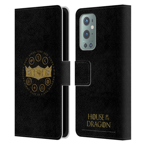 House Of The Dragon: Television Series Graphics Crown Leather Book Wallet Case Cover For OnePlus 9