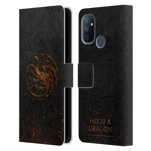 House Of The Dragon: Television Series Graphics Targaryen Emblem Leather Book Wallet Case Cover For OnePlus Nord N100