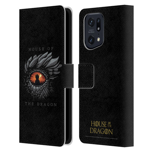 House Of The Dragon: Television Series Graphics Dragon Eye Leather Book Wallet Case Cover For OPPO Find X5 Pro