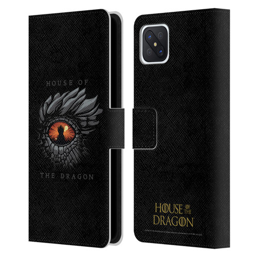 House Of The Dragon: Television Series Graphics Dragon Eye Leather Book Wallet Case Cover For OPPO Reno4 Z 5G