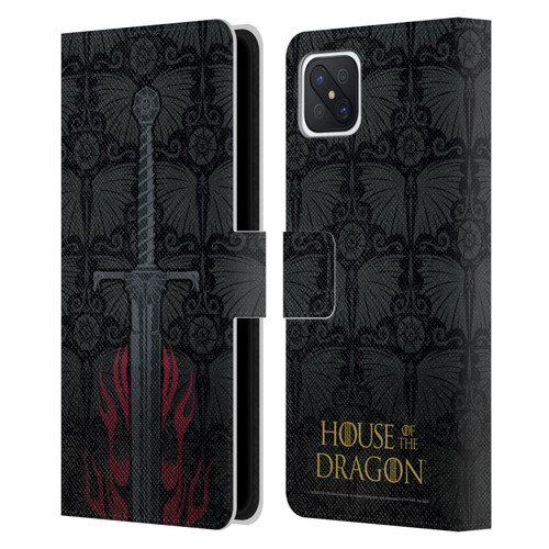 House Of The Dragon: Television Series Graphics Sword Leather Book Wallet Case Cover For OPPO Reno4 Z 5G
