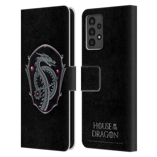 House Of The Dragon: Television Series Graphics Dragon Badge Leather Book Wallet Case Cover For Samsung Galaxy A13 (2022)