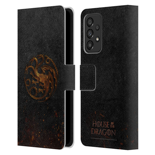 House Of The Dragon: Television Series Graphics Targaryen Emblem Leather Book Wallet Case Cover For Samsung Galaxy A33 5G (2022)