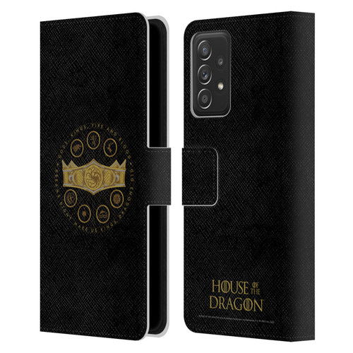 House Of The Dragon: Television Series Graphics Crown Leather Book Wallet Case Cover For Samsung Galaxy A52 / A52s / 5G (2021)