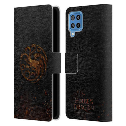 House Of The Dragon: Television Series Graphics Targaryen Emblem Leather Book Wallet Case Cover For Samsung Galaxy F22 (2021)