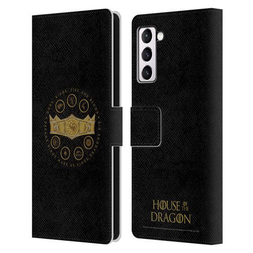 House Of The Dragon: Television Series Graphics Crown Leather Book Wallet Case Cover For Samsung Galaxy S21+ 5G