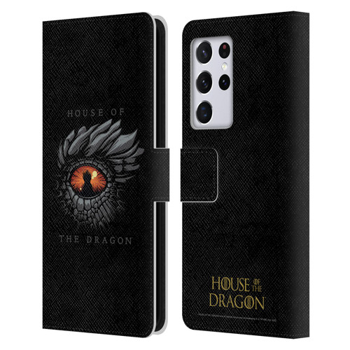 House Of The Dragon: Television Series Graphics Dragon Eye Leather Book Wallet Case Cover For Samsung Galaxy S21 Ultra 5G