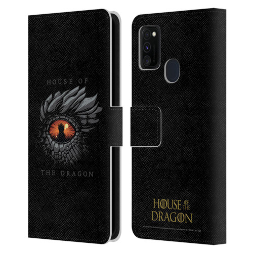 House Of The Dragon: Television Series Graphics Dragon Eye Leather Book Wallet Case Cover For Samsung Galaxy M30s (2019)/M21 (2020)
