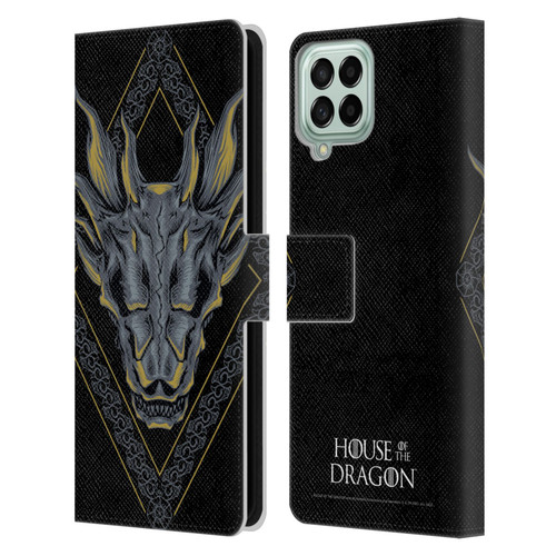 House Of The Dragon: Television Series Graphics Dragon Head Leather Book Wallet Case Cover For Samsung Galaxy M53 (2022)