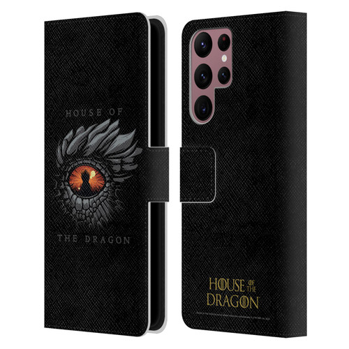 House Of The Dragon: Television Series Graphics Dragon Eye Leather Book Wallet Case Cover For Samsung Galaxy S22 Ultra 5G