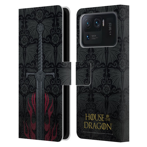 House Of The Dragon: Television Series Graphics Sword Leather Book Wallet Case Cover For Xiaomi Mi 11 Ultra