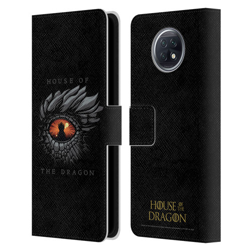 House Of The Dragon: Television Series Graphics Dragon Eye Leather Book Wallet Case Cover For Xiaomi Redmi Note 9T 5G