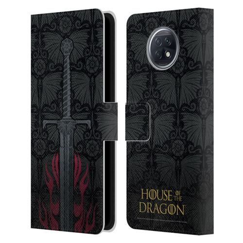 House Of The Dragon: Television Series Graphics Sword Leather Book Wallet Case Cover For Xiaomi Redmi Note 9T 5G