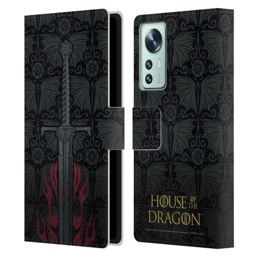 House Of The Dragon: Television Series Graphics Sword Leather Book Wallet Case Cover For Xiaomi 12