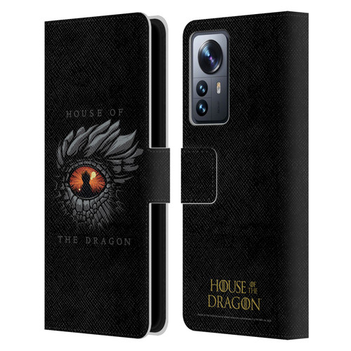 House Of The Dragon: Television Series Graphics Dragon Eye Leather Book Wallet Case Cover For Xiaomi 12 Pro