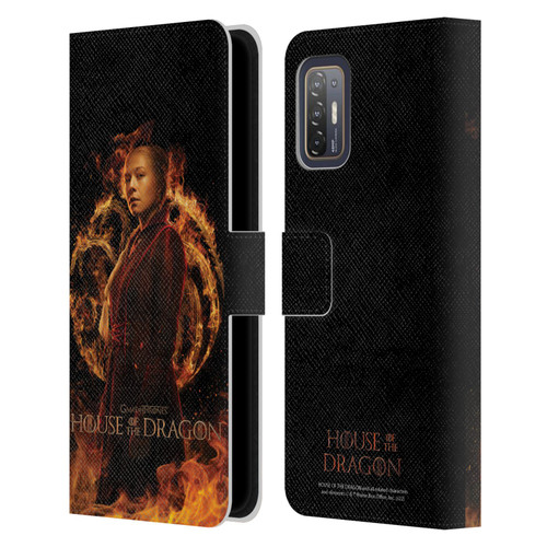 House Of The Dragon: Television Series Key Art Rhaenyra Leather Book Wallet Case Cover For HTC Desire 21 Pro 5G