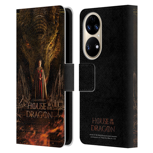 House Of The Dragon: Television Series Key Art Poster 1 Leather Book Wallet Case Cover For Huawei P50