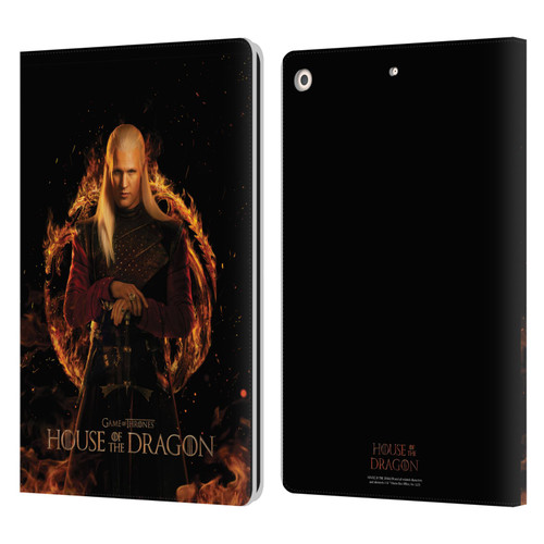 House Of The Dragon: Television Series Key Art Daemon Leather Book Wallet Case Cover For Apple iPad 10.2 2019/2020/2021