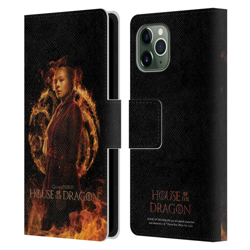 House Of The Dragon: Television Series Key Art Rhaenyra Leather Book Wallet Case Cover For Apple iPhone 11 Pro