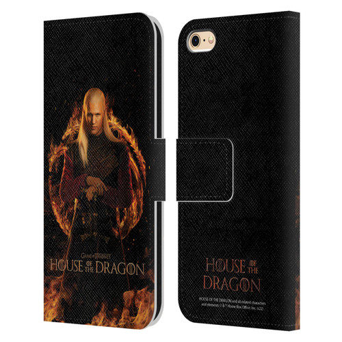 House Of The Dragon: Television Series Key Art Daemon Leather Book Wallet Case Cover For Apple iPhone 6 / iPhone 6s