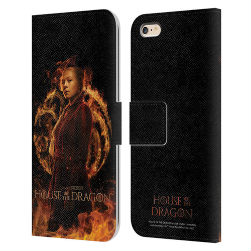 House Of The Dragon: Television Series Key Art Rhaenyra Leather Book Wallet Case Cover For Apple iPhone 6 Plus / iPhone 6s Plus
