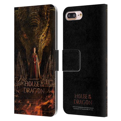 House Of The Dragon: Television Series Key Art Poster 1 Leather Book Wallet Case Cover For Apple iPhone 7 Plus / iPhone 8 Plus