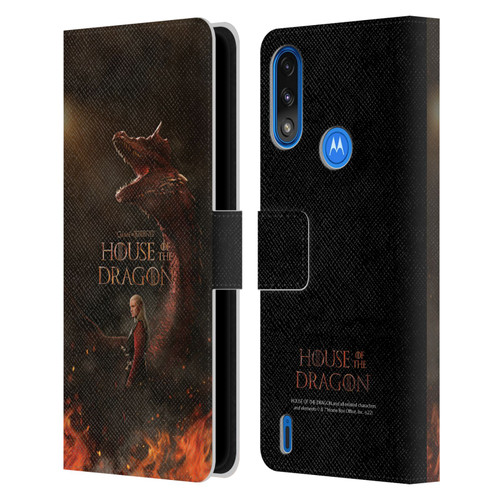 House Of The Dragon: Television Series Key Art Poster 2 Leather Book Wallet Case Cover For Motorola Moto E7 Power / Moto E7i Power