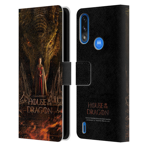House Of The Dragon: Television Series Key Art Poster 1 Leather Book Wallet Case Cover For Motorola Moto E7 Power / Moto E7i Power