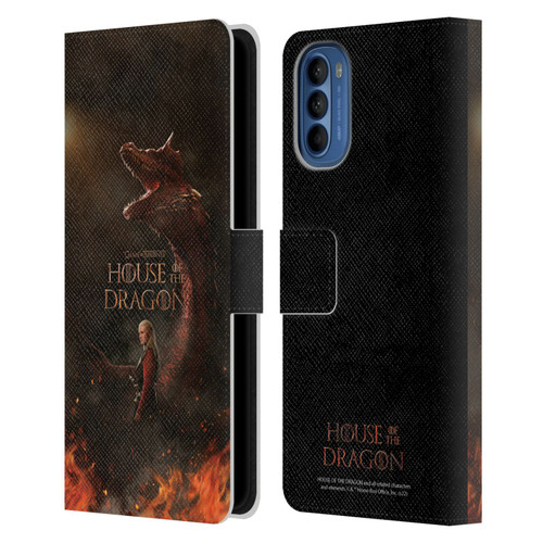 House Of The Dragon: Television Series Key Art Poster 2 Leather Book Wallet Case Cover For Motorola Moto G41