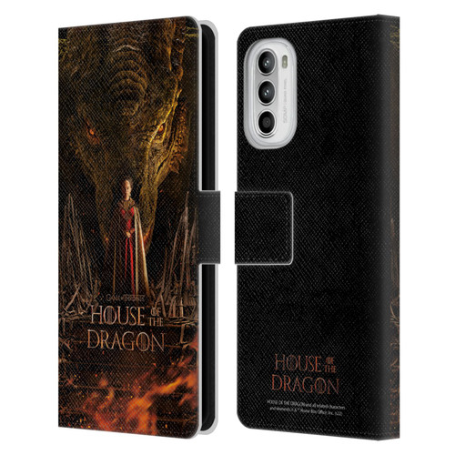 House Of The Dragon: Television Series Key Art Poster 1 Leather Book Wallet Case Cover For Motorola Moto G52