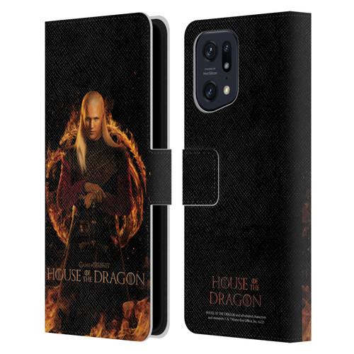 House Of The Dragon: Television Series Key Art Daemon Leather Book Wallet Case Cover For OPPO Find X5