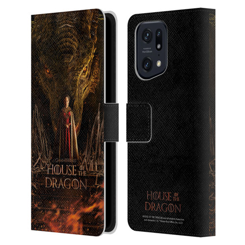 House Of The Dragon: Television Series Key Art Poster 1 Leather Book Wallet Case Cover For OPPO Find X5 Pro