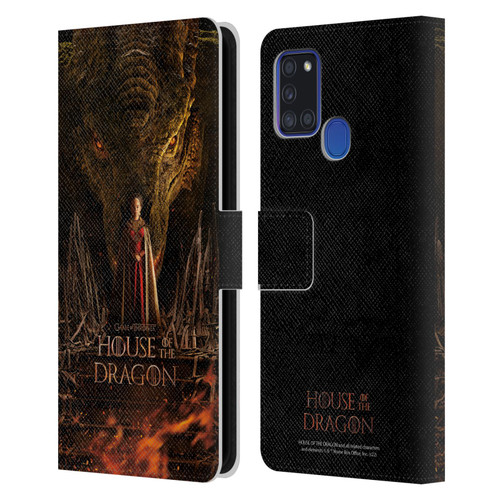 House Of The Dragon: Television Series Key Art Poster 1 Leather Book Wallet Case Cover For Samsung Galaxy A21s (2020)